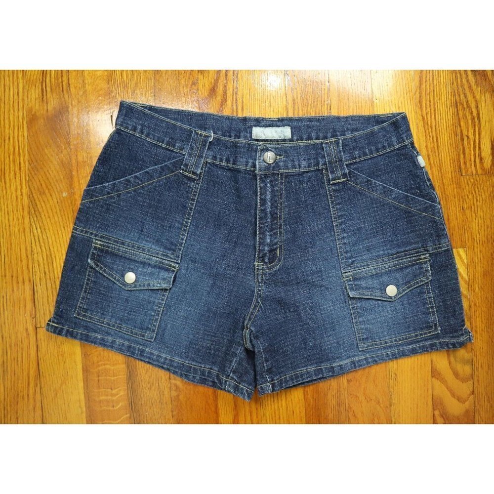 WOMEN'S DENIM JEAN SHORTS - F.L. JEANS - SIZE 5/6 - CARGO POCKETS